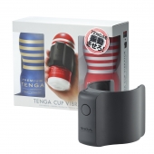Набор Tenga Cup Vibrator 1st Set: вибратор Cup Vibrator, мастурбатор Original Vacuum Cup, мастурбатор Premium Original Vacuum Cup - Tenga - в Бийске купить с доставкой