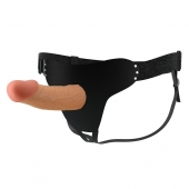 Телесный полый мужской страпон Stark - 17,5 см. - Baile - купить с доставкой в Бийске