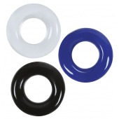 Набор из 3 эрекционных колец без рельефа - Boys of Toys - в Бийске купить с доставкой