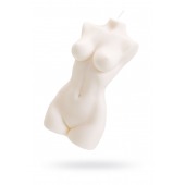 Белая интерьерная свеча в форме женского торса - 850 гр. - Pecado - купить с доставкой в Бийске