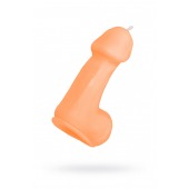 Оранжевая свеча в форме пениса - 47 гр. - Pecado - купить с доставкой в Бийске