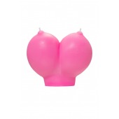 Розовая свеча «Сиськи» - 150 гр. - Pecado - купить с доставкой в Бийске