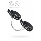 Черные оковы из одного ремешка с люверсами - Pecado - купить с доставкой в Бийске