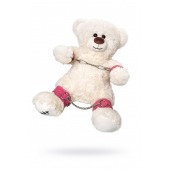 Бондажный набор: белый мишка с розовыми оковами и наручниками - Pecado - купить с доставкой в Бийске