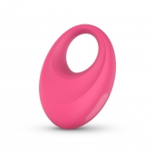 Розовое интерактивное эрекционное виброкольцо Leo - Easy toys - в Бийске купить с доставкой