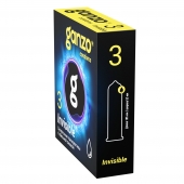 Супертонкие презервативы Ganzo Invisible - 3 шт. - Ganzo - купить с доставкой в Бийске