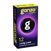 Презервативы с анестетиком для продления удовольствия Ganzo Long Love - 12 шт. - Ganzo - купить с доставкой в Бийске
