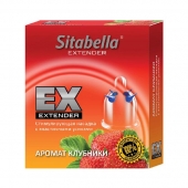 Стимулирующая насадка Sitabella Extender  Клубника - Sitabella - купить с доставкой в Бийске