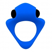 Синее эрекционное кольцо Wooomy Tribeс с вибрацией - Adrien Lastic - в Бийске купить с доставкой