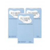 Набор из 3 упаковок ультратонких презервативов Pleasure Lab (по 12 шт.) - Pleasure Lab - купить с доставкой в Бийске