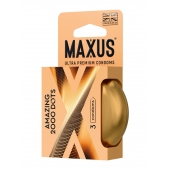 Точечные презервативы MAXUS 2000 Amazing Dots с железным кейсом - 3 шт. - Maxus - купить с доставкой в Бийске