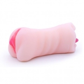 Телесный двусторонний мастурбатор - вагина и ротик - Boys of Toys - в Бийске купить с доставкой