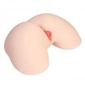 Мастурбатор-полуторс с двойным слоем материала и вибрацией Jenny Onahole Real Hips - KOKOS - в Бийске купить с доставкой