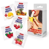 Набор из 5 саше съедобных смазок Tutti-Frutti - Биоритм - купить с доставкой в Бийске