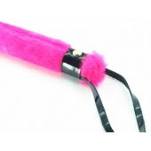 Нежная плеть с розовым мехом BDSM Light - 43 см. - БДСМ Арсенал - купить с доставкой в Бийске