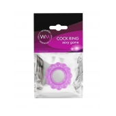 Лиловое эрекционное кольцо с 2 рядами стимулирующих шариков - Erowoman-Eroman - в Бийске купить с доставкой