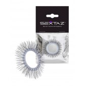 Круглое эрекционное кольцо с «ресничками» - Sextaz - в Бийске купить с доставкой