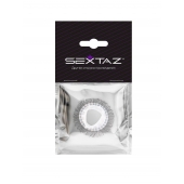 Эластичное эрекционное кольцо с длинными черными «ресничками» - Sextaz - в Бийске купить с доставкой
