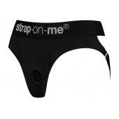 Черные трусики для насадок Heroine Lingerie Harness - size XL - Strap-on-me - купить с доставкой в Бийске