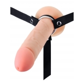 Мужской полый страпон на регулируемых ремешках - 22 см. - Sex Expert - купить с доставкой в Бийске