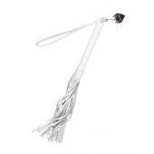 Белая кожаная плеть - 50 см. - Pecado - купить с доставкой в Бийске