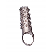 Дымчатая насадка на пенис с шипами и выпуклостями - 12 см. - Sex Expert - в Бийске купить с доставкой