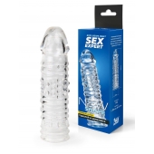 Прозрачная закрытая насадка на пенис - 17 см. - Sex Expert - в Бийске купить с доставкой