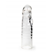 Прозрачная закрытая насадка на член - 15 см. - Sex Expert - в Бийске купить с доставкой