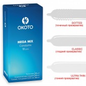 Презервативы OKOTO Mega Mix - 18 шт. - Sitabella - купить с доставкой в Бийске