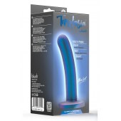 Синяя насадка с гладкой поверхностью Surrender 5.75 Inch Intermediate Pegging Dildo - 14,6 см. - Blush Novelties - купить с доставкой в Бийске