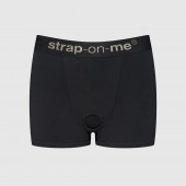 Черные трусики-боксеры для фиксации насадок Strap-on-me Harness Lingerie Allure - size XS - Strap-on-me - купить с доставкой в Бийске