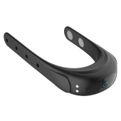 Черное эрекционное виброкольцо на ремешках - Boys of Toys - в Бийске купить с доставкой