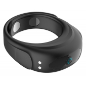 Черное эрекционное виброкольцо на ремешках - Boys of Toys - в Бийске купить с доставкой