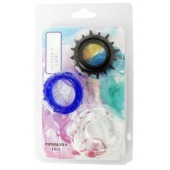 Набор из 3 эрекционных колец разного цвета и рельефа - Boys of Toys - в Бийске купить с доставкой