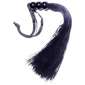 Черная силиконовая плетка - 25,4 см. - Boys of Toys - купить с доставкой в Бийске