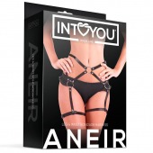 Черные стрепы на бёдра Aneir - Intoyou - купить с доставкой в Бийске