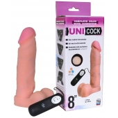 Фаллическая насадка Харнесс UNICOCK 8  с вибрацией - 20 см. - LOVETOY (А-Полимер) - купить с доставкой в Бийске