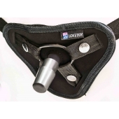 Страпон с 2 насадками и вибрацией UniStrap - 20 и 18 см. - LOVETOY (А-Полимер) - купить с доставкой в Бийске