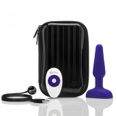 Фиолетовая анальная вибропробка с 3 источниками вибрации TRIO REMOTE CONTROL PLUG  PURPLE - 13,5 см. - b-Vibe