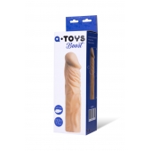 Насадка с ярко выраженной головкой и рельефным стволом - 19 см. - A-toys - в Бийске купить с доставкой