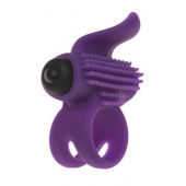 Эрекционное кольцо с подхватом мошонки и стимуляцией клитора Bullet Lastic Ring - Adrien Lastic - в Бийске купить с доставкой