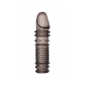 Дымчатая закрытая насадка ToyFa XLover с чешуйками и пупырышками - 13,5 см. - ToyFa - в Бийске купить с доставкой