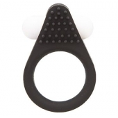 Чёрное эрекционное кольцо LIT-UP SILICONE STIMU RING 1 BLACK - Dream Toys - в Бийске купить с доставкой