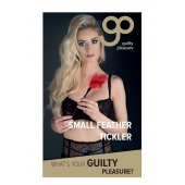 Пластиковая метелочка с красными пёрышками Small Feather Tickler - 32 см. - Blush Novelties - купить с доставкой в Бийске