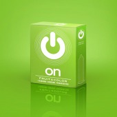 Цветные ароматизированные презервативы ON) Fruit   Color - 3 шт. - ON) - купить с доставкой в Бийске