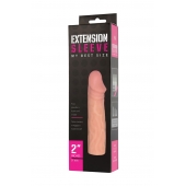 Телесная насадка-удлинитель Extension sleeve - 17 см. - Sitabella - в Бийске купить с доставкой