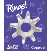 Прозрачное эрекционное кольцо Rings Cogweel - Lola Games - в Бийске купить с доставкой