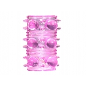 Розовая насадка на пенис Rings Armour - Lola Games - в Бийске купить с доставкой