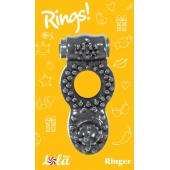 Чёрное эрекционное кольцо Rings Ringer - Lola Games - в Бийске купить с доставкой