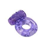 Фиолетовое эрекционное кольцо с вибрацией Rings Axle-pin - Lola Games - в Бийске купить с доставкой